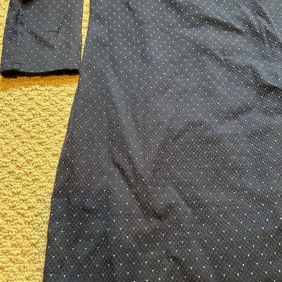Promod Navy Blue with White Polka Dots Sheath Dress - Picture 4 of 8